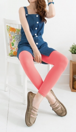 複製-(29001) Ladies Color Cotton Leggings Footless Tights 